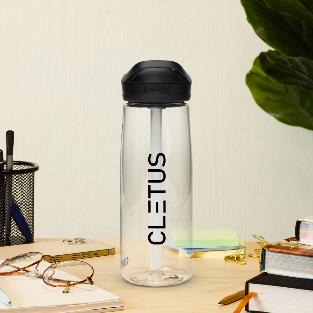 Cletus™ FlexFlow Sports Water Bottle – Clear Edition