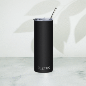 Cletus™ SteadySip Stainless Steel Tumbler – Matte Black