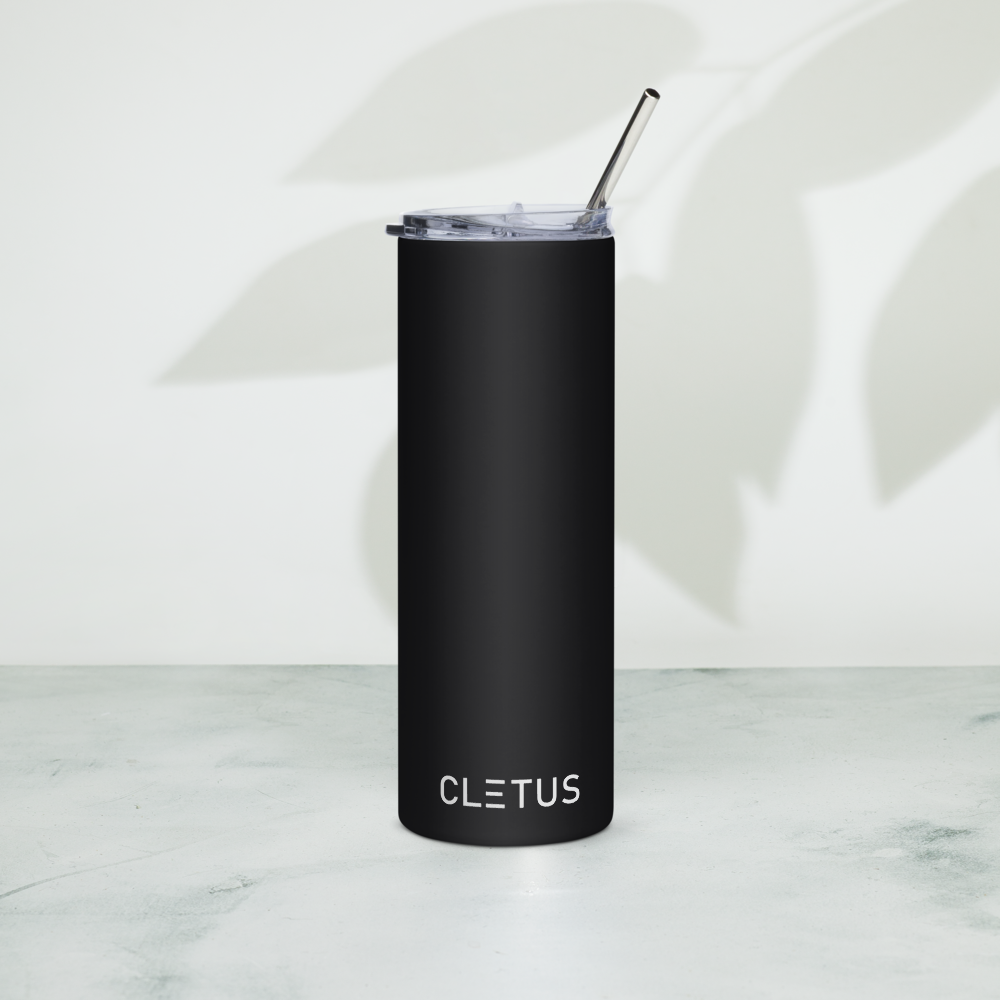 Cletus™ SteadySip Stainless Steel Tumbler – Matte Black